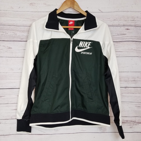 green and black nike jacket